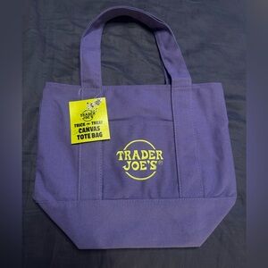 Trader Joe's Mini Canvas Tote Bag
